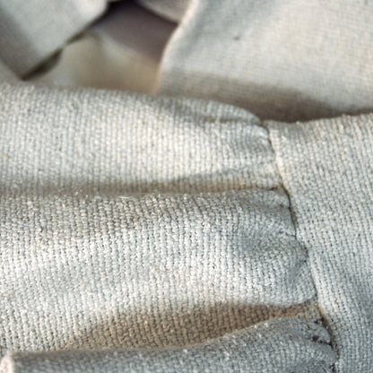 the delany coat in white silk boucle image 9