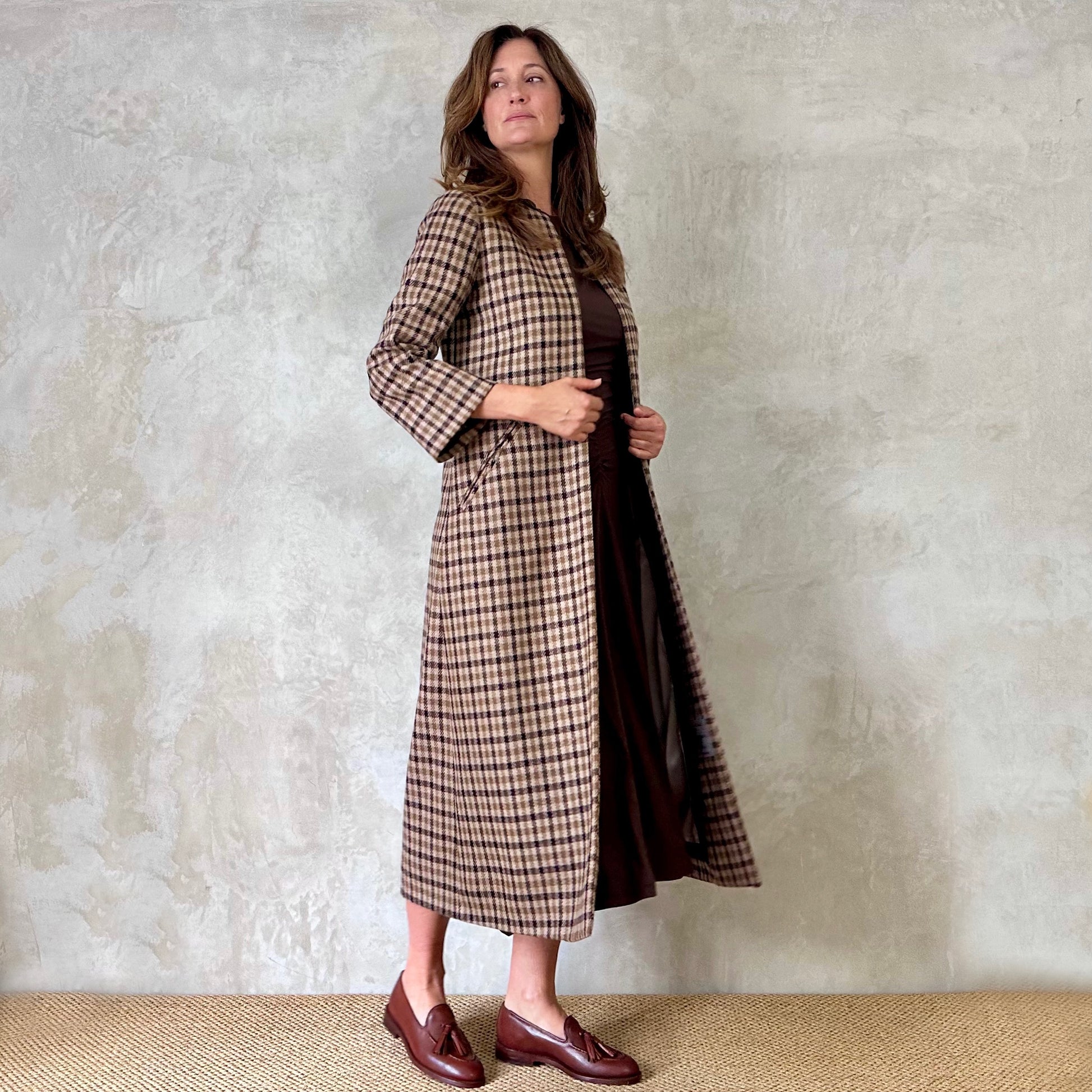 the carrington coat in gunclub check image 7